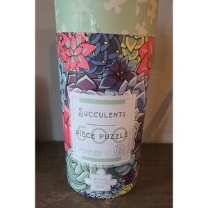 SUCCULENTS 500 piece Jigsaw Puzzle‎ Ages 12+ Cactus Cacti 27" × 21.5"